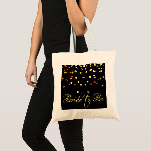 Glitter Heart Shaped Bridesmaid Tote Bag (Voorkant (product))