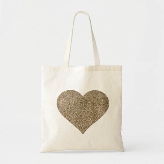 Glitter Heart Wedding Canvas tas (Voorkant)