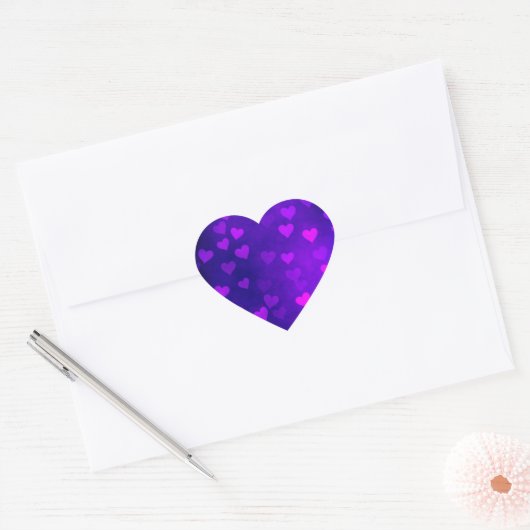 glitter hearts hart sticker (Envelop)