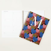 Glitter Hearts Modern Glam Monogram Planner (Display)