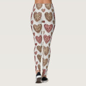 Glitter Hearts Pattern – Sparkling Romantic Love  Leggings (Achterkant)