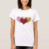 Glitter Hearts T Shirt (Voorkant)