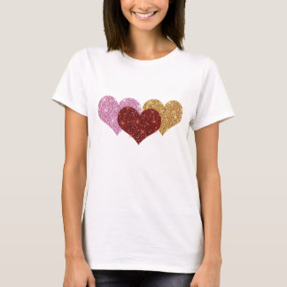 Glitter Hearts T Shirt
