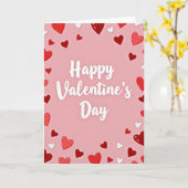 Glitter Hearts Valentijnsdag kaart (Gele Bloem)