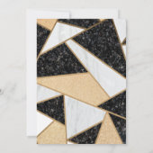 Glitter Heels, ballon, marmer Retirement Party Kaart (Achterkant)