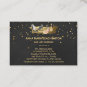 *~* Glitter Heels Nail Poolse parfume Gold Foil Visitekaartje (Achterkant)