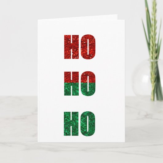 glitter Hoe ziet u er uit Feestdagen Kaart (Voorkant)