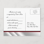 Glitter hoge hak schoen RSVP Uitnodiging Briefkaart (Achterkant)