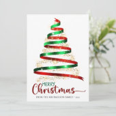 Glitter Holiday met heerlijk kerstfeest Kaart (Staand voorkant)