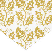 Glitter holly berry moderne kerstvakantie korte tafelloper (Hoek)