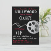 Glitter, Hollywood Glam Party Uitnodigingen (Staand voorkant)