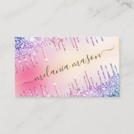 Glitter-holografisch apparaat maakt artistieke zou visitekaartje