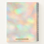 Glitter Holografisch Gouden Detail Spiraal Notitieboek (Achterkant)