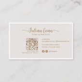 Glitter holografische schoonheidsspeciaalmake-up klantenkaartje (Achterkant)