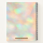 Glitter Holografische Stijlvolle Spiraal Notitieboek (Achterkant)