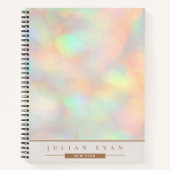 Glitter Holografische Stijlvolle Spiraal Notitieboek (Voorkant)