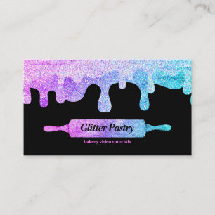 Glitter hologram Keuken Bakkerij deeggerei Visitekaartje