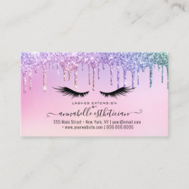 Glitter Holographic Eyelash Extension Loyalty Visitekaartje