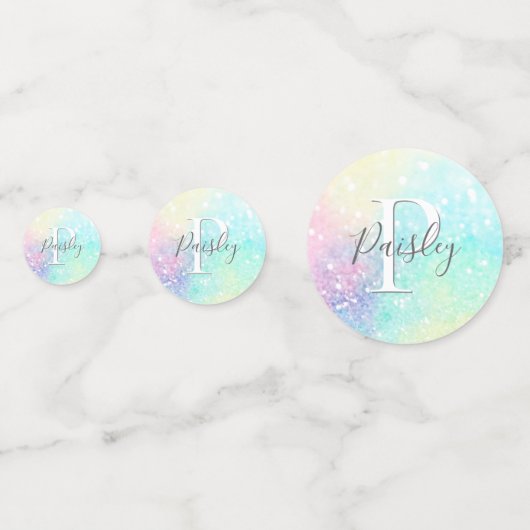  Glitter Holographic Iridescent Girly Confetti (Achterkanten)