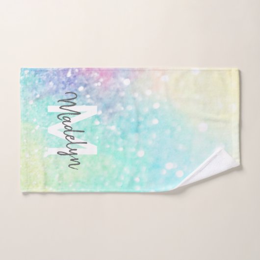  Glitter Holographic Iridescent Girly Handdoek (Handdoek)