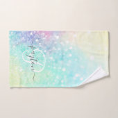 Glitter Holographic Iridescent Girly Handdoek (Handdoek)