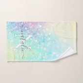  Glitter Holographic Iridescent Girly Handdoek (Handdoek)