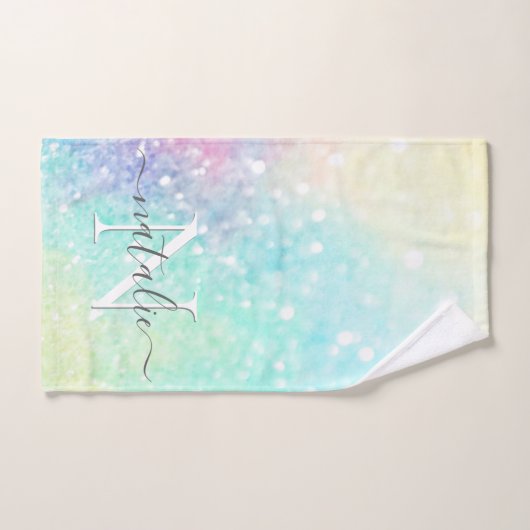  Glitter Holographic Iridescent Girly Handdoek (Handdoek)