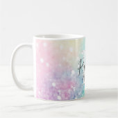 Glitter Holographic Iridescent Girly Koffiemok (Links)