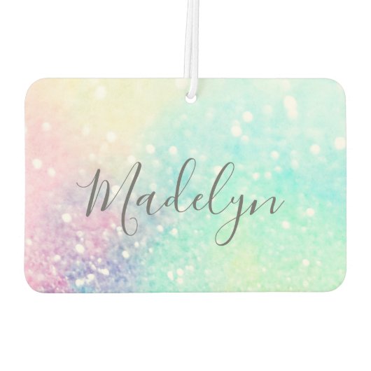 Glitter Holographic Iridescent Girly Luchtverfrisser (Achterkant)