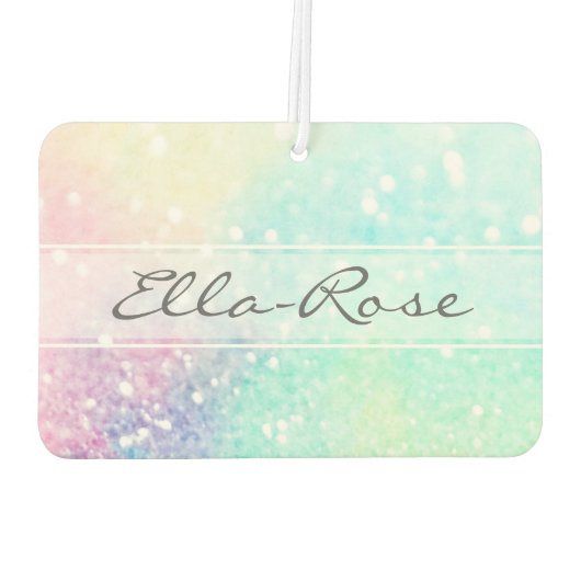 Glitter Holographic Iridescent Girly Luchtverfrisser (Achterkant)