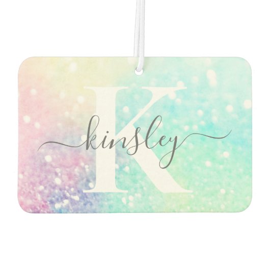 Glitter Holographic Iridescent Girly Luchtverfrisser (Achterkant)