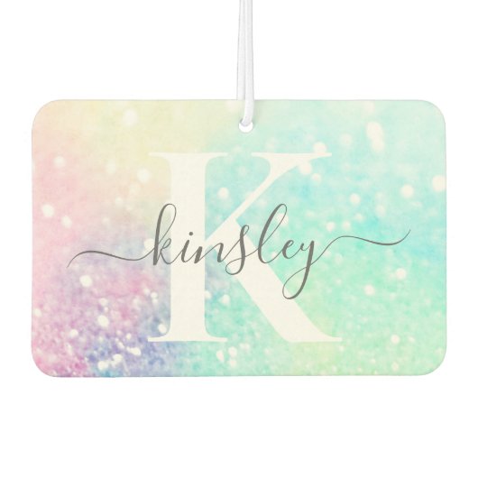 Glitter Holographic Iridescent Girly Luchtverfrisser (Voorkant)