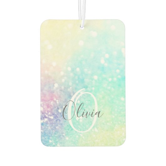 Glitter Holographic Iridescent Girly Luchtverfrisser (Achterkant)