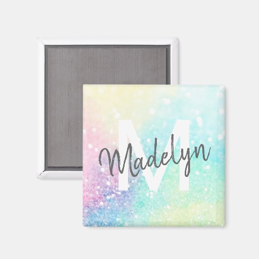 Glitter Holographic Iridescent Girly Magneet (Voorkant / Achterkant)
