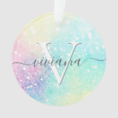 Glitter Holographic Iridescent Girly Ornament (voorkant)