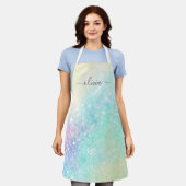 Glitter Holographic Iridescent Girly Schort (Gedragen)