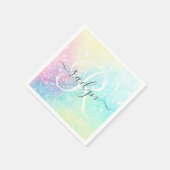 Glitter Holographic Iridescent Girly Servet (Hoek)