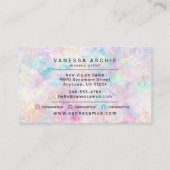 Glitter Holographic Makeup Artist overdrijven Visitekaartje (Achterkant)