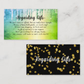 Glitter Honeymoon Fund vrijgezellenfeest of bruilo Informatiekaartje (Voorkant / Achterkant)