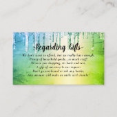 Glitter Honeymoon Fund vrijgezellenfeest of bruilo Informatiekaartje (Voorkant)