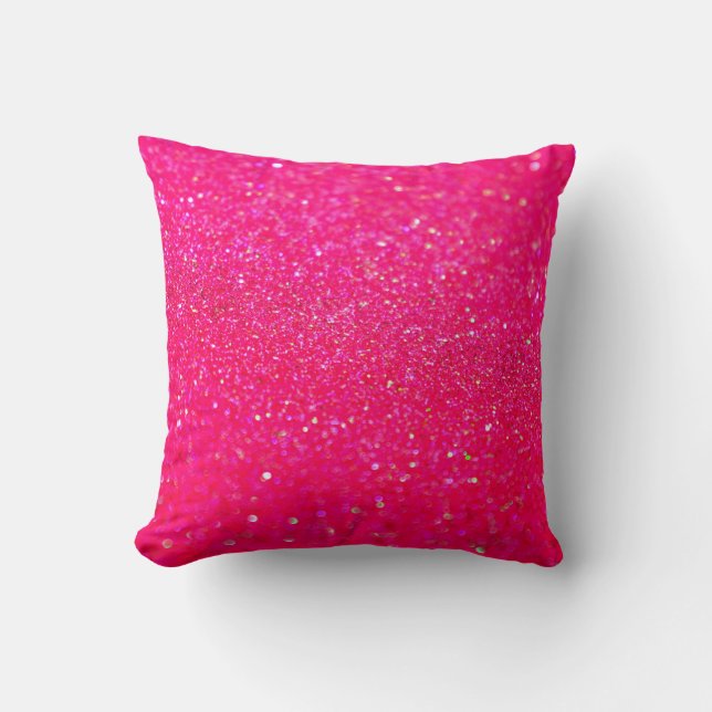 Glitter Hot Pink Kussen (Voorkant)