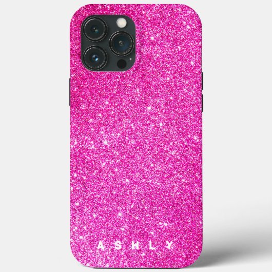 Glitter Hot Pink Sparkles Case-Mate iPhone Case (Achterkant)