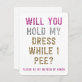 Glitter houdt mijn klep vast terwijl ik plaag | Ma Aankondiging (Voorkant / Achterkant)