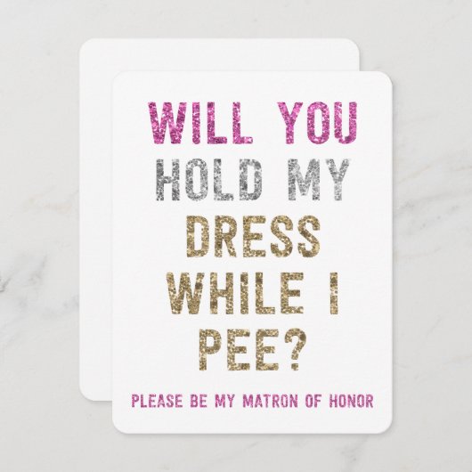 Glitter houdt mijn klep vast terwijl ik plaag | Ma Aankondiging (Voorkant / Achterkant)