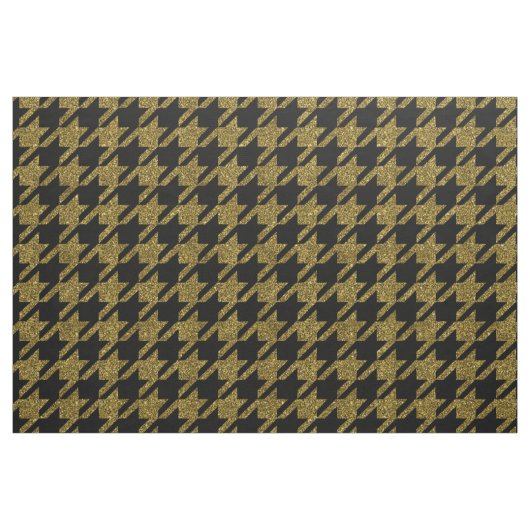Glitter houndstooth patroon stof (Yard (91,4 cm))