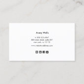 Glitter House Cleaning Service voor holografisch g Visitekaartje (Achterkant)