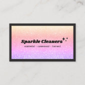 Glitter House Cleaning Service voor holografisch g Visitekaartje (Voorkant)