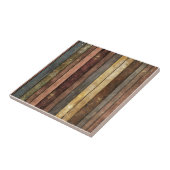 Glitter houten plank patroon tegeltje (Zijkant)