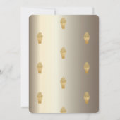 Glitter Ice crème Oh Baby Summer Baby shower Kaart (Achterkant)