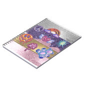 glitter icons meisje notitieboek (Linkerzijde)